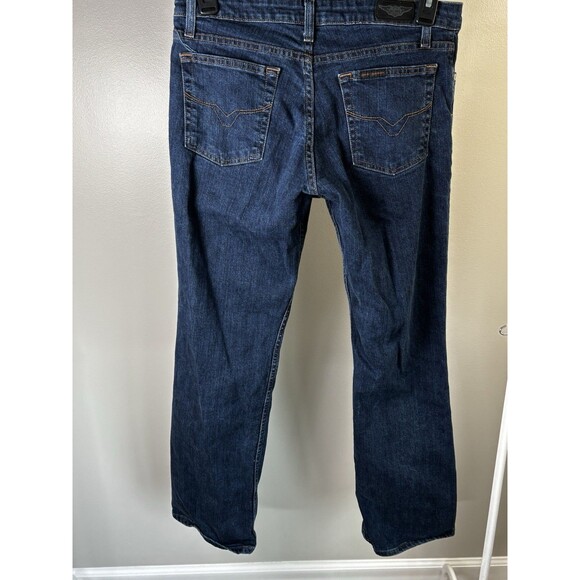 Harley Davidson Jeans Womens 10 Blue Straight Denim Motorcycle Biker regular - Picture 13 of 16